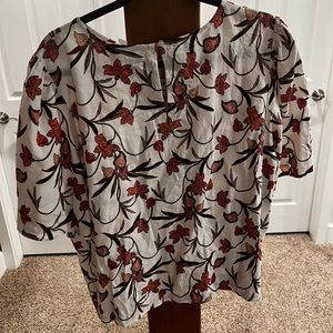 LOFT women’s floral pattern blouse